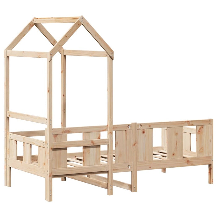 Dormeuse con Tetto 80x200 cm in Legno Massello di Pino 3282278