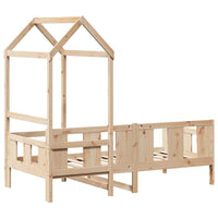 Dormeuse con Tetto 80x200 cm in Legno Massello di Pino