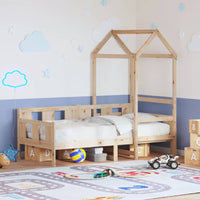 Dormeuse con Tetto 80x200 cm in Legno Massello di Pino