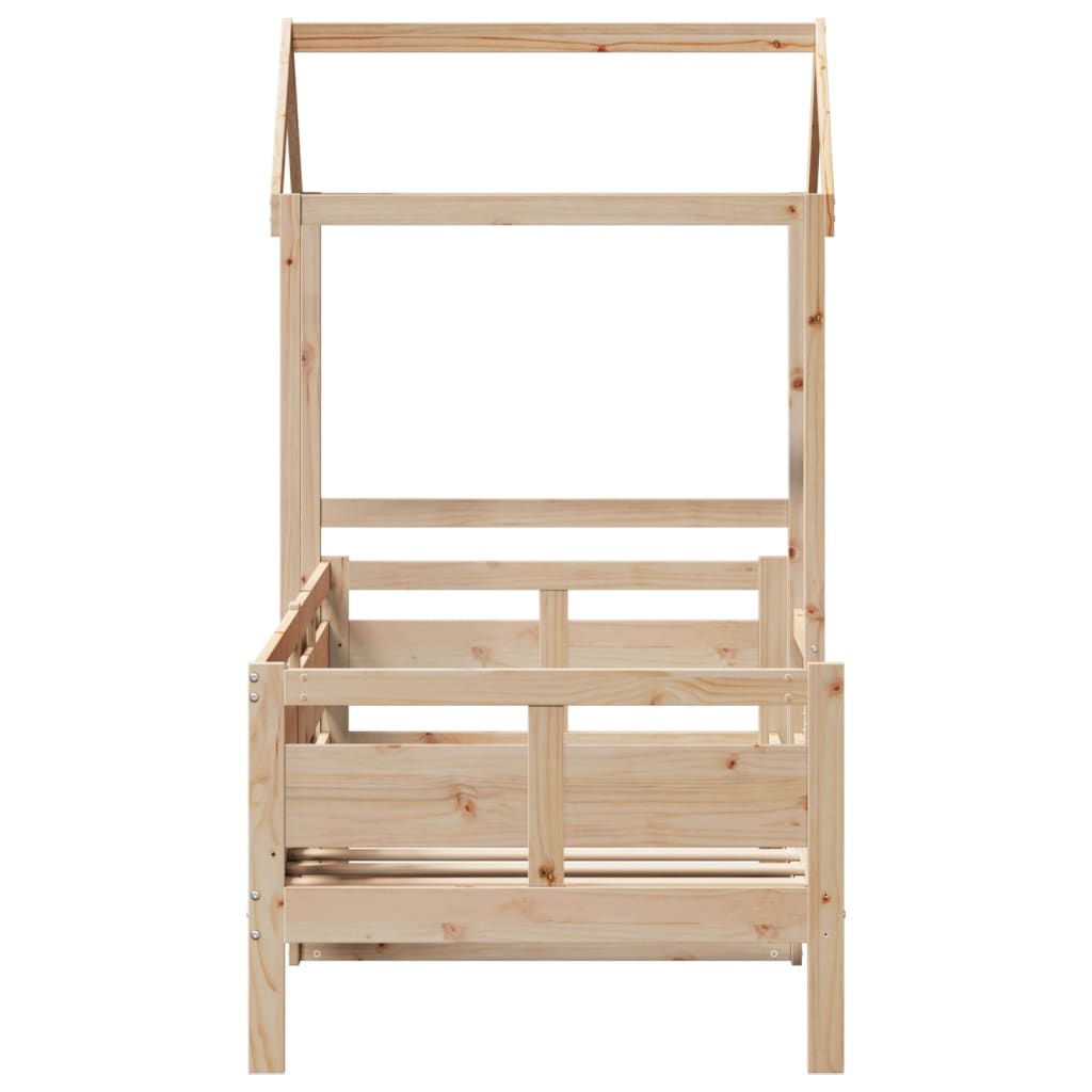 Dormeuse con Tetto 80x200 cm in Legno Massello di Pino