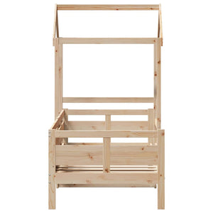 Dormeuse con Tetto 90x190 cm in Legno Massello di Pino