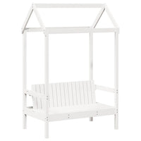 Set Dormeuse e Panca con Tetto Bianco 90x190cm Massello Pino 3282311