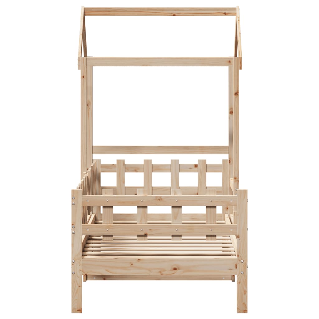 Dormeuse con Tetto 90x190 cm in Legno Massello di Pino 3282316