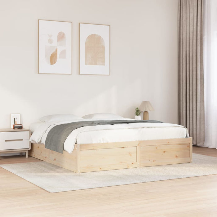 Letto senza Materasso 200x200 cm in Legno Massello di Pino 3282363