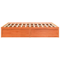 Letto senza Materasso Marrone Cera 200x200 cm in Legno di Pino 3282365