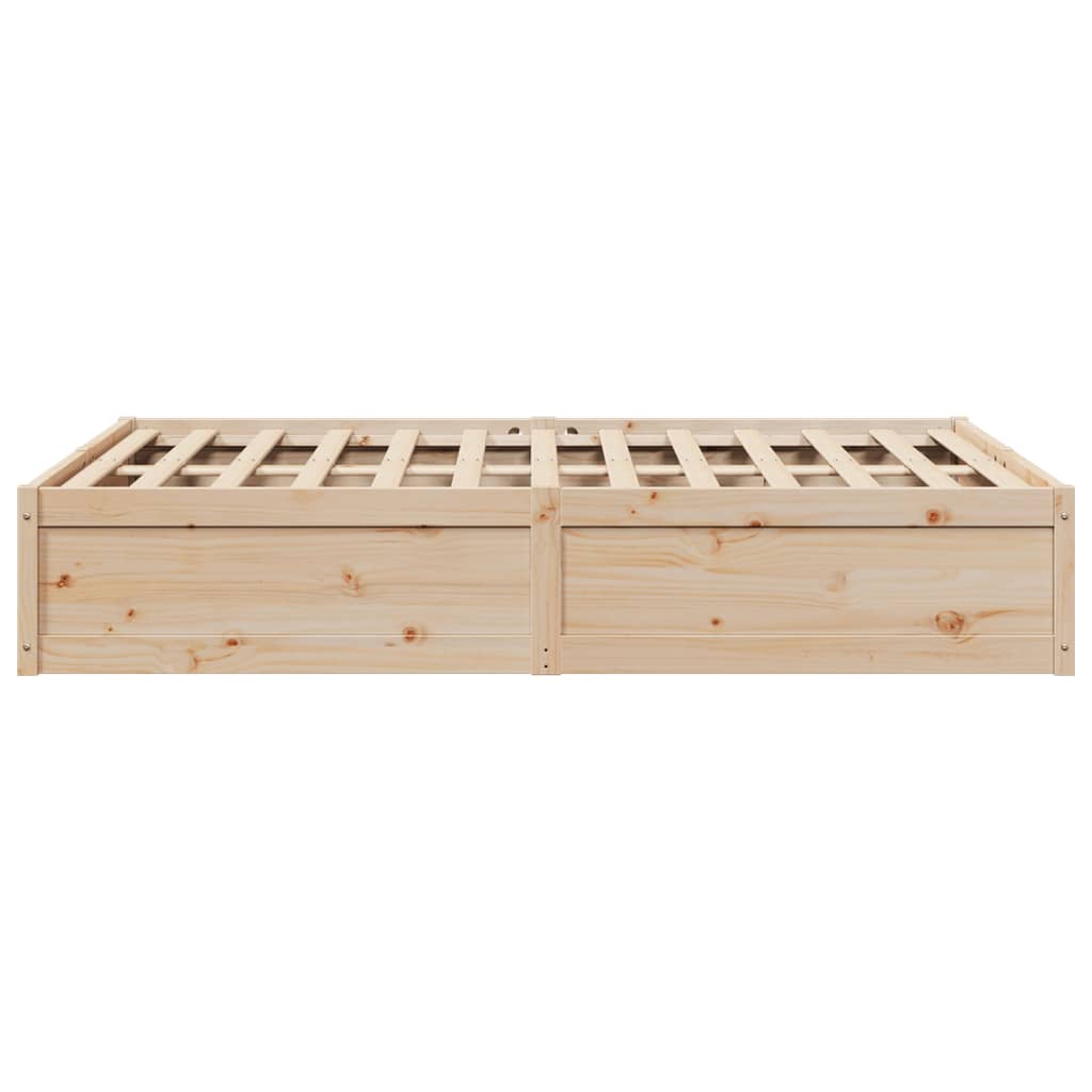 Letto senza Materasso 150x200 cm in Legno Massello di Pino