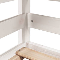 vidaXL Letto a Castello con Tetto Bianco 90x200 cm in Legno di Pino