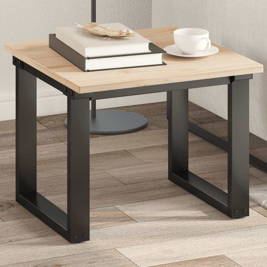 vidaXL Piano Tavolo 50x50x1,7 cm Quadrato in Legno Massello di Pino