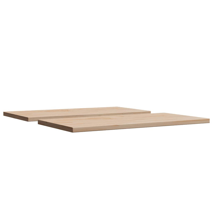 Piani Tavolo 2 pz 70x35x1,7 cm Rettangolare Legno Massello Pino