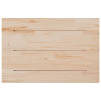 Piano per Tavolo 80x50x1,7 cm Rettangolare Legno Massello Pino