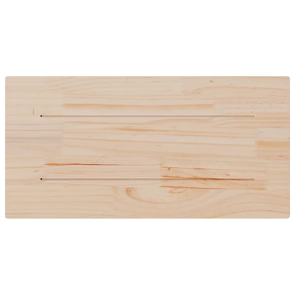 Piani Tavolo 2 pz 80x40x1,7 cm Rettangolare Legno Massello Pino