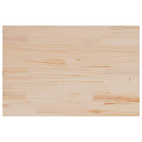 Piano per Tavolo 80x50x2,5 cm Rettangolare Legno Massello Pino