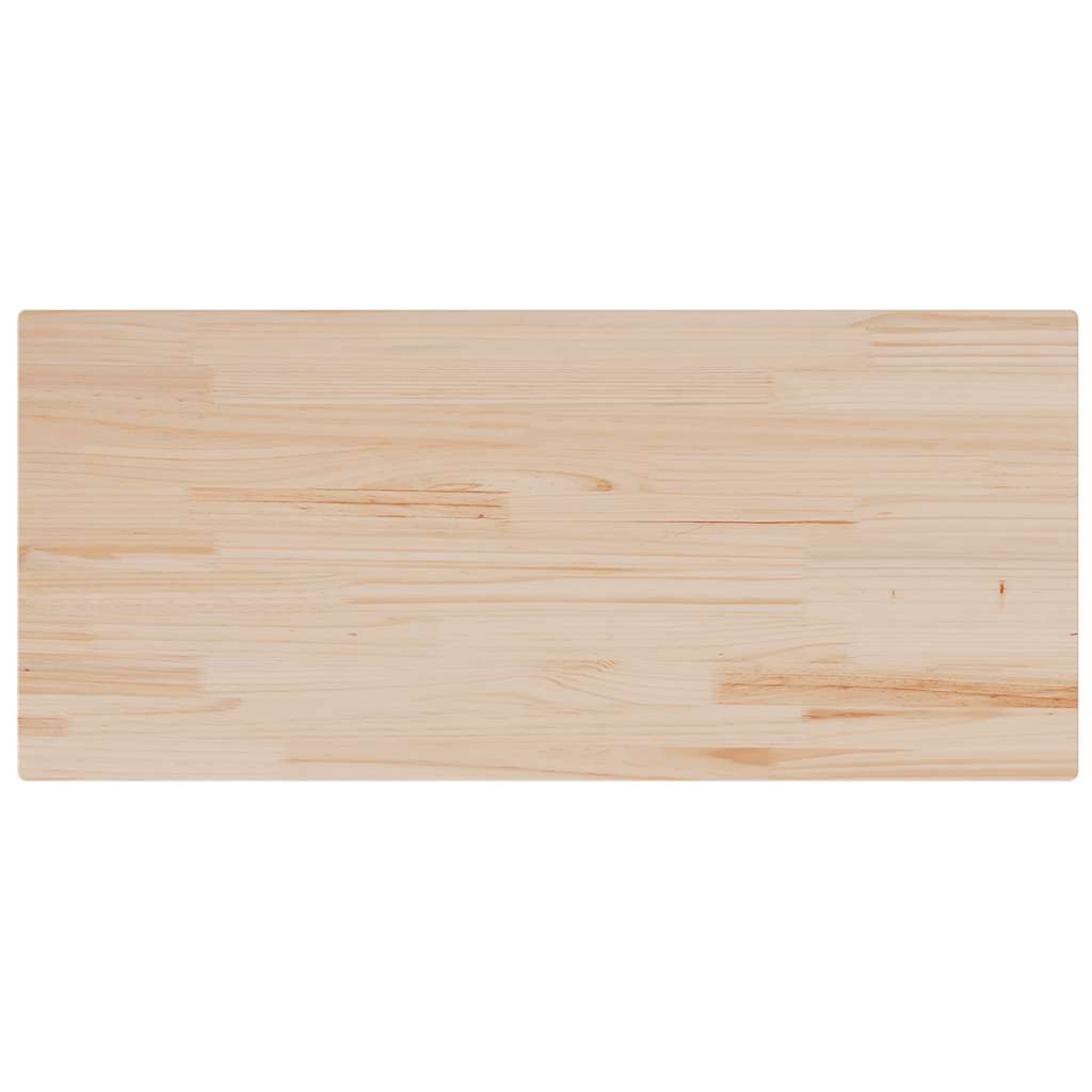 Piano Tavolo 90x40x2,5 cm Rettangolare Legno Massello di Pino 847429