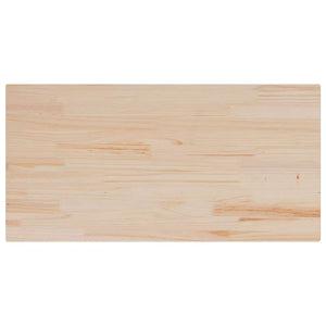 Piano Tavolo 100x50x2,5cm Rettangolare Legno Massello di Pino
