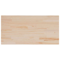 Piano Tavolo 100x50x2,5cm Rettangolare Legno Massello di Pino 847431
