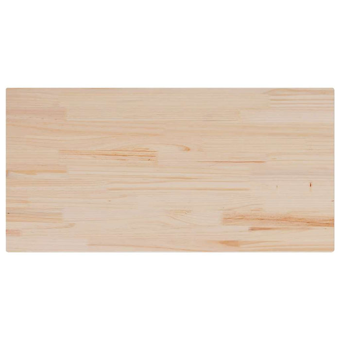 Piano Tavolo 100x50x2,5cm Rettangolare Legno Massello di Pino 847431