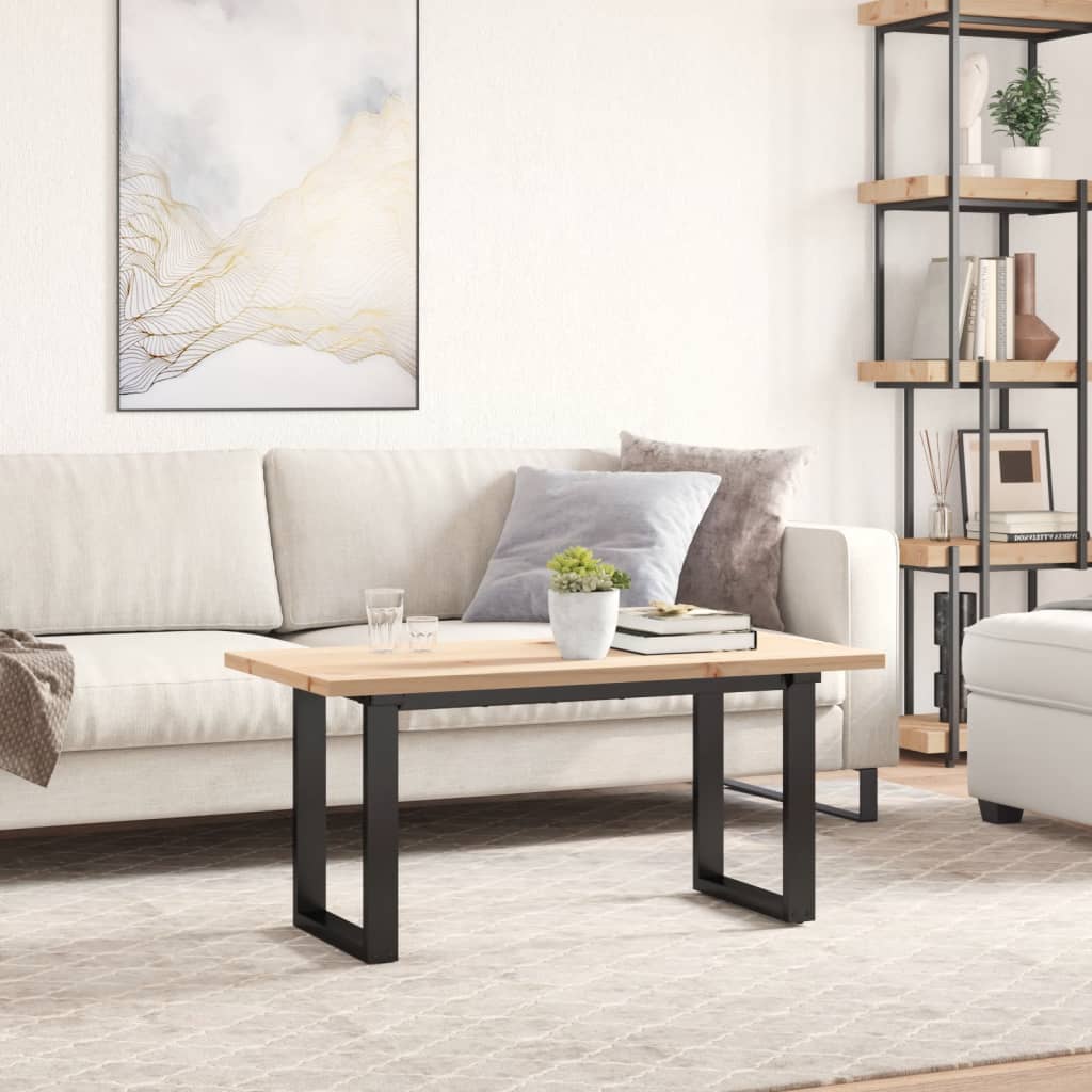 Piano Tavolo 100x50x2,5cm Rettangolare Legno Massello di Pino 847431