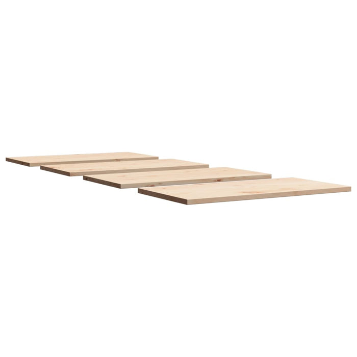 Piani Tavolo 4 pz 100x50x2,5cm Rettangolare Legno Massello Pino 847436