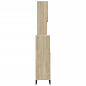 Set Mobili da Bagno 3 pz Rovere Sonoma in Legno Multistrato 3282655