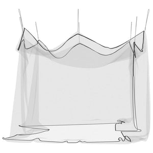 Zanzariera per Interni Esterni 156 Rete Nera 300x300x250 cm