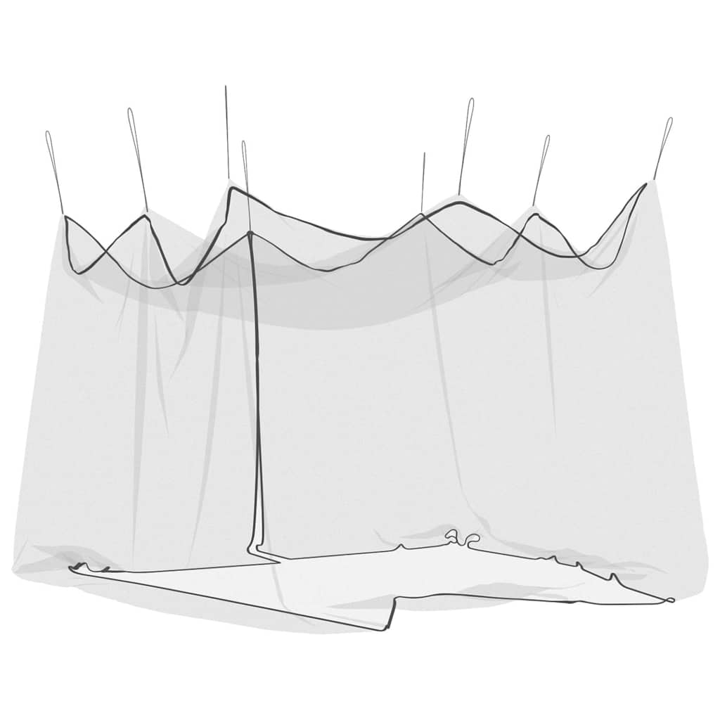 Zanzariera per Interni Esterni 156 Rete Nera 300x300x250 cm