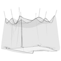 Zanzariera per Interni Esterni 156 Rete Nera 300x300x250 cm