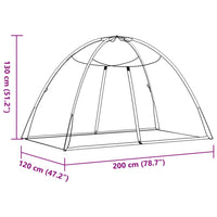 Zanzariera Mongolia con Porte 220 Rete Nera 200x120x130 cm