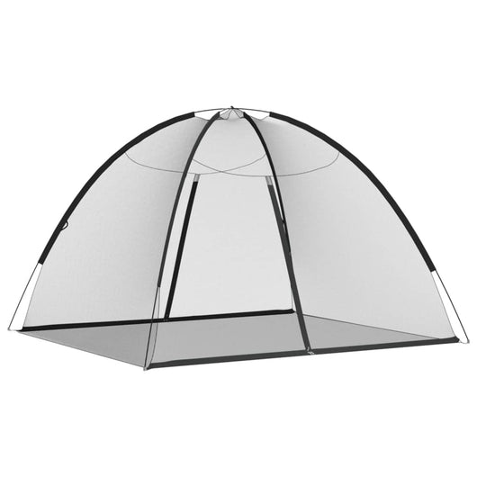 Zanzariera Mongolia con Porte 220 Rete Nera 200x180x135 cm 4010044