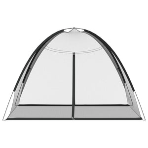 Zanzariera Mongolia con Porte 220 Rete Nera 200x180x135 cm 4010044