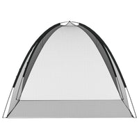 vidaXL Zanzariera Mongolia con Porte 220 Rete Nera 200x180x135 cm