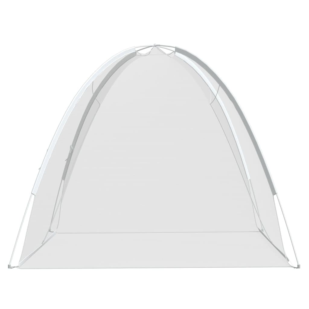 Zanzariera Mongolia con Porte 220 Rete Nera 200x120x130 cm 4010046