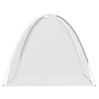 Zanzariera Mongolia con Porte 220 Rete Nera 200x120x130 cm 4010046