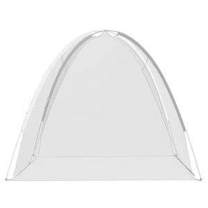 Zanzariera Mongolia con Porte 220 Rete Nera 200x120x130 cm 4010046