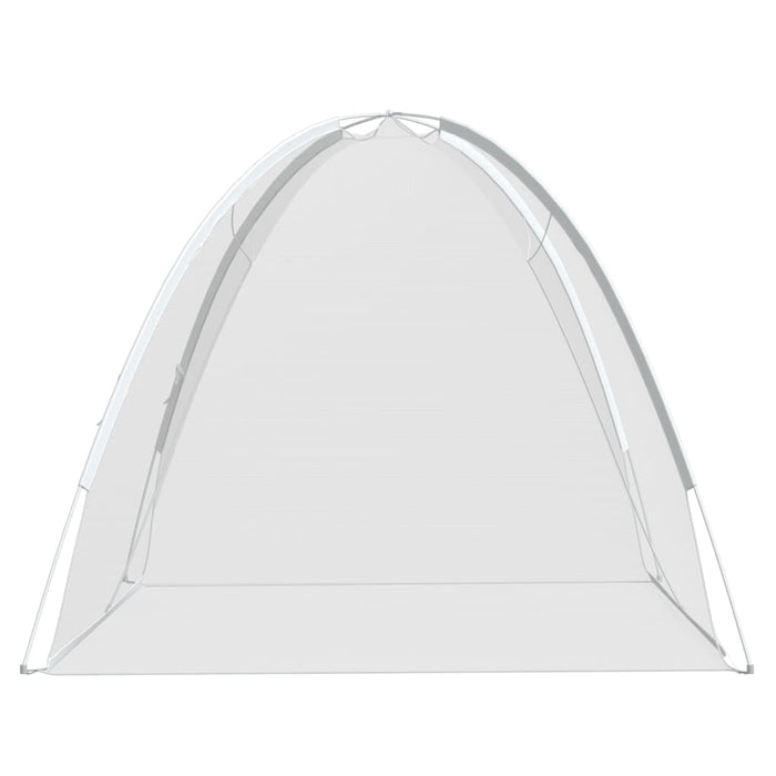 Zanzariera Mongolia con Porte 220 Rete Nera 200x120x130 cm 4010046