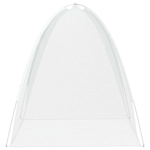 vidaXL Zanzariera Mongolia con Porte 220 Rete Bianco 200x120x130 cm