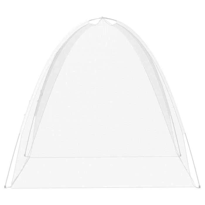 vidaXL Zanzariera Mongolia con Porte 220 Rete Bianco 200x150x140 cm