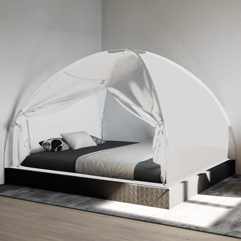 Zanzariera Mongolia con Porte 220 Rete Bianco 200x180x135 cm 4010048