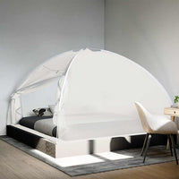 Zanzariera Mongolia con Porte 220 Rete Bianco 200x200x130 cm 4010049