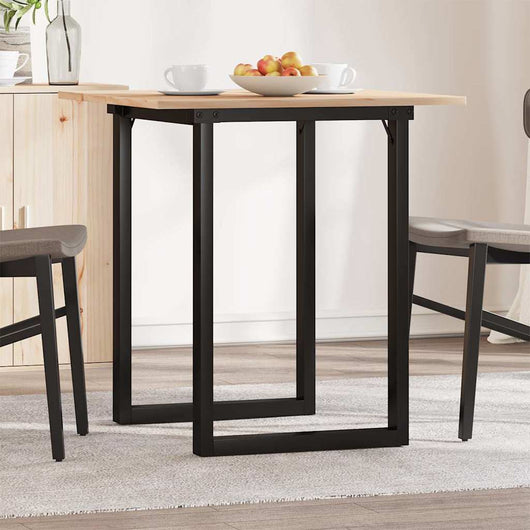 Tavolo da Pranzo Telaio a O 70x70x75 cm Legno Pino e Acciaio 3282671
