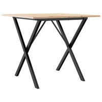 Tavolo da Pranzo Telaio a X 90x90x75 cm Legno Pino e Acciaio 3282696