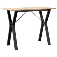 Tavolo da Pranzo Telaio a Y 100x50x75 cm Legno Pino e Acciaio 3282719