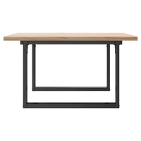 Tavolino Salotto Telaio a O 80x80x45,5cm Legno Pino e Acciaio 3282729