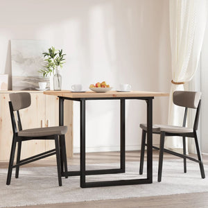 Tavolo da Pranzo Telaio a O 80x80x75,5 cm Legno Pino e Acciaio 3282739