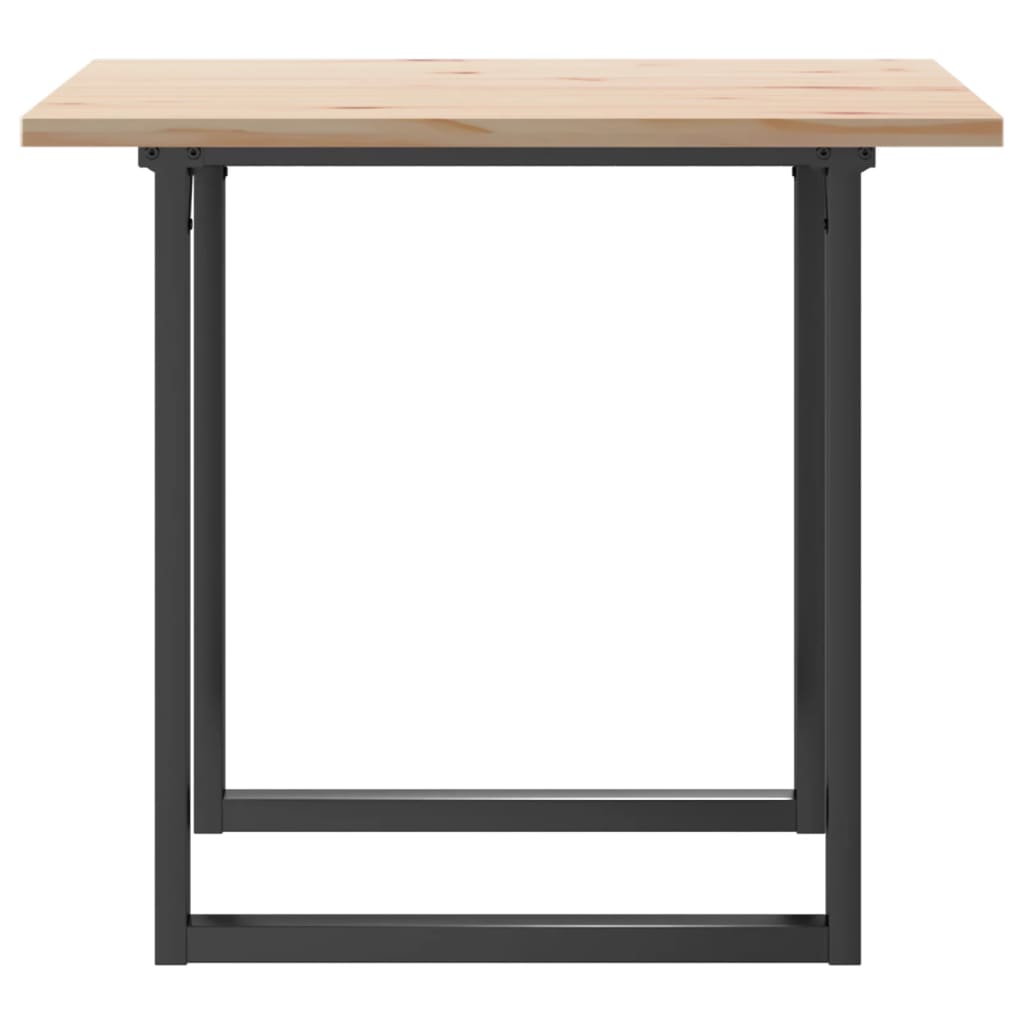 Tavolo da Pranzo Telaio a O 90x90x75,5 cm Massello Pino e Ghisa 3282740
