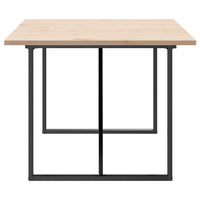 Tavolo Pranzo Telaio a O 200x100x75,5 cm Massello Pino e Ghisa 3282745