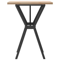 Tavolo da Pranzo Telaio a Y 60x60x75,5 cm Legno Pino e Acciaio 3282780