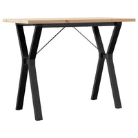 Tavolo da Pranzo Telaio a Y 100x50x75,5 cm Legno Pino e Acciaio 3282785
