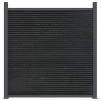 Pannello di Recinzione Grigio 353x186 cm in WPC 3282790