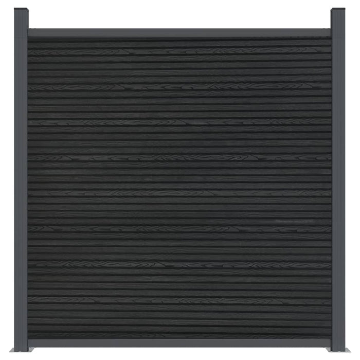 Pannello di Recinzione Grigio 526x186 cm in WPC