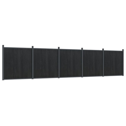 Pannello di Recinzione Grigio 872x186 cm in WPC